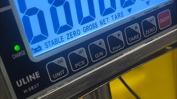 Calibration adjustment of a Uline H-5837