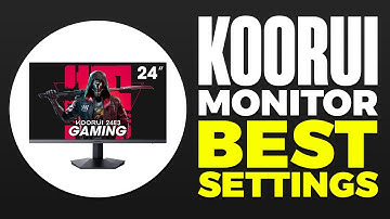 Koorui Monitor Best Settings Tutorial