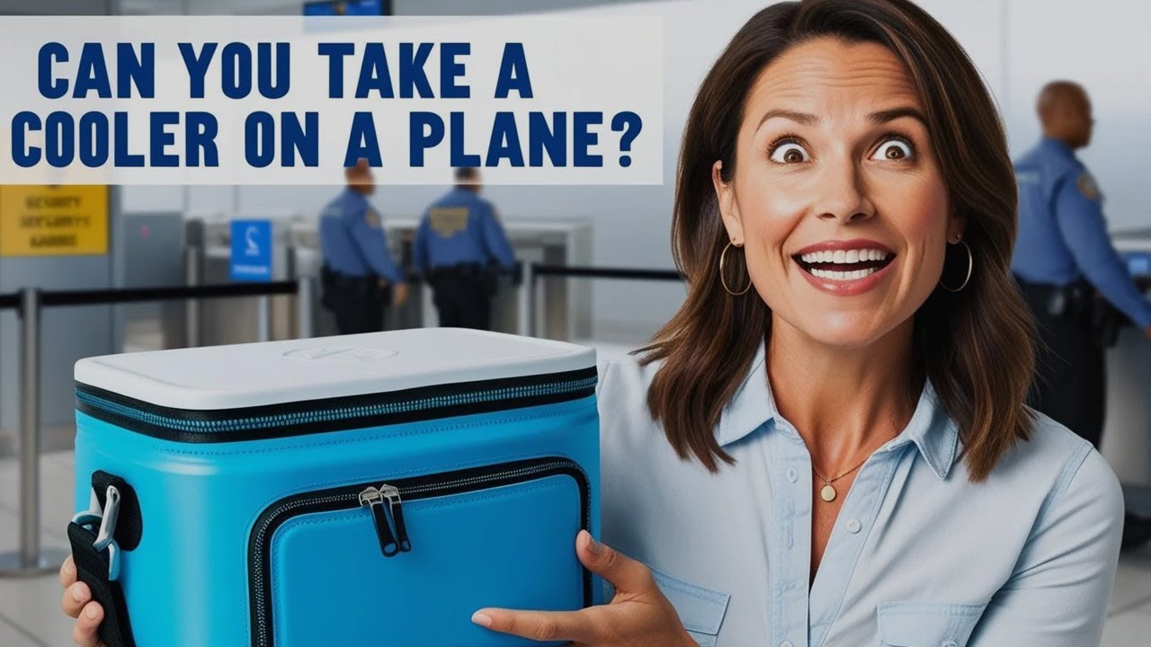 Can you take a cooler on a plane? - YouTube