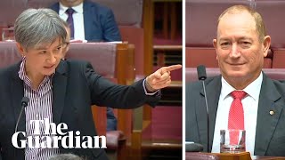 Penny Wong calls out Fraser Anning as ‘shameful and pathetic’