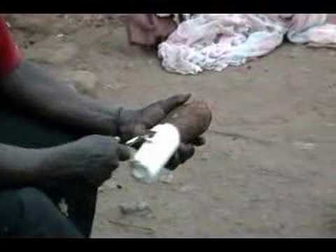 Preparing Cassava For Mingling Into Posho