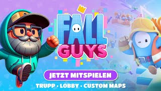 🔴 Live Stream - Fall Guys: Jetzt mitspielen, Custom Games, Maps + Codes, Trupp, Lobby [deutsch]