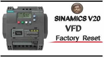 Sinamics V20 VFD  factory reset