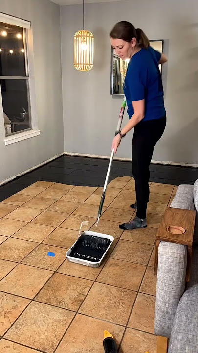 Can You PAINT Tile Floors?! Would you try this product? #shorts