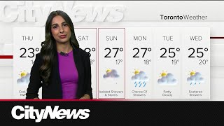 Cool, fresh air arrives on Thursday