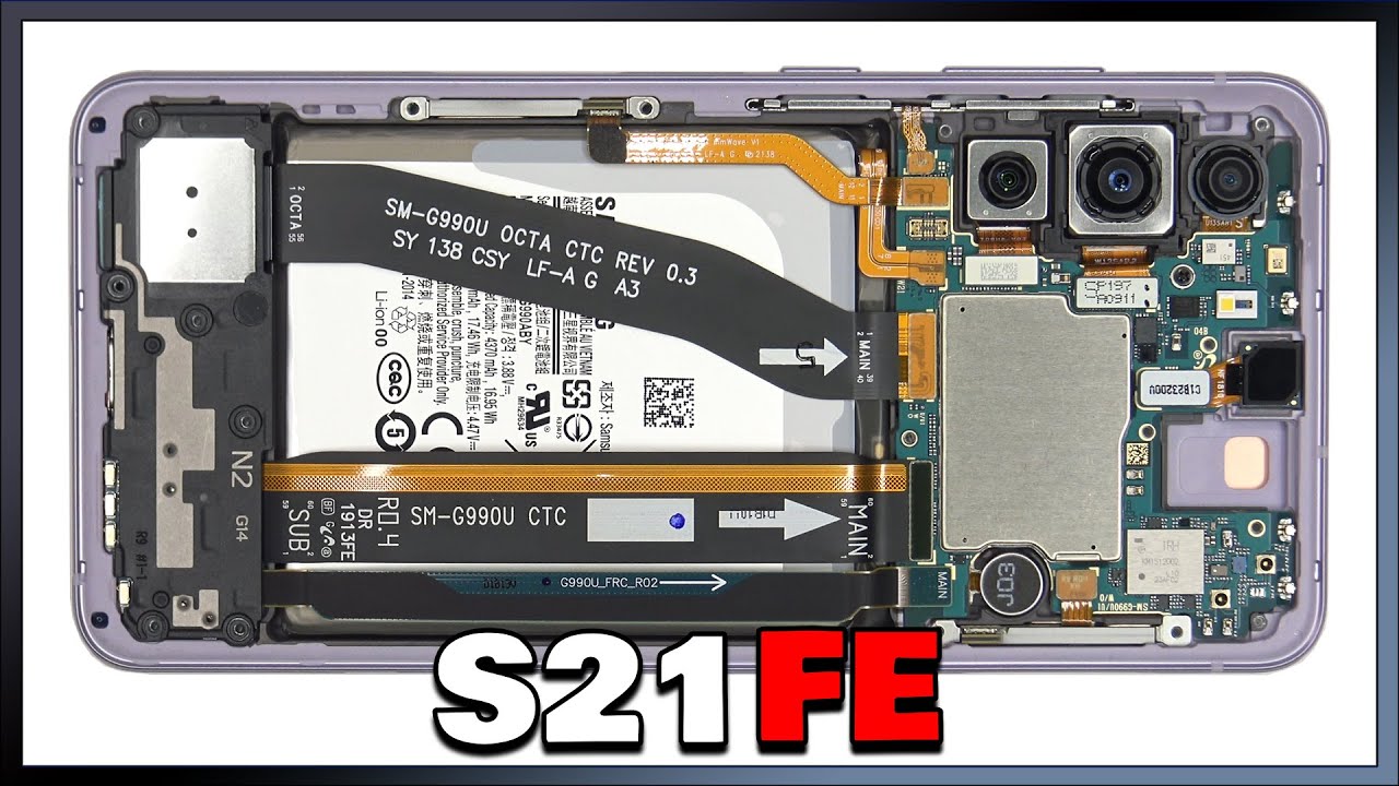 Samsung Galaxy S21 FE Disassembly Teardown Repair Video Review - YouTube