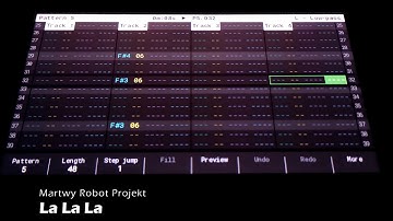 MARTWY ROBOT PROJEKT - LA LA LA | #polyend  #tracker  | 4 channels JAZZY HIP HOP, BROKEN BEATS 90BPM