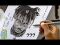JUICE WRLD TRIBUTE Drawing Video | charcoal pencils | Life's a mess