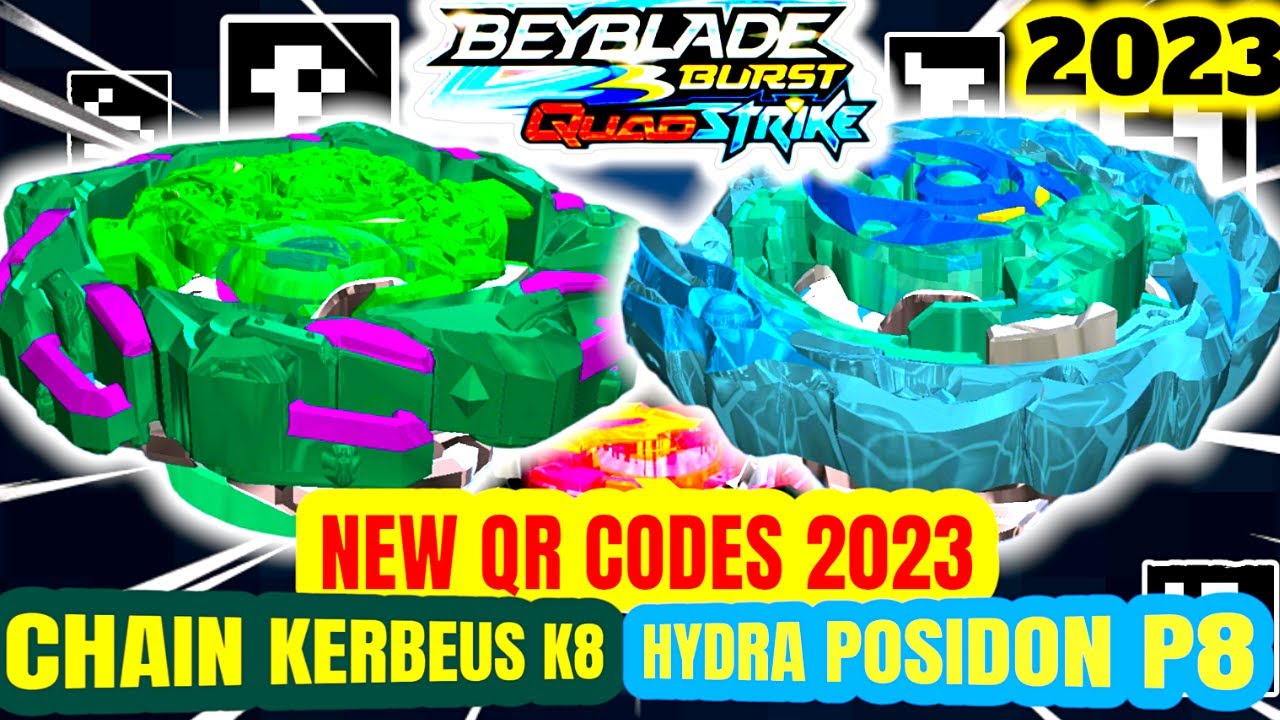 ALL 30+ QUADSTRIKE BEYBLADES QR CODES 2023