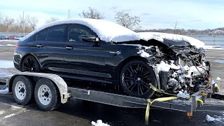 I Bought a Wrecked 2018 BMW M5 F90 ( FRAME DAMAGE?) - Episode 1