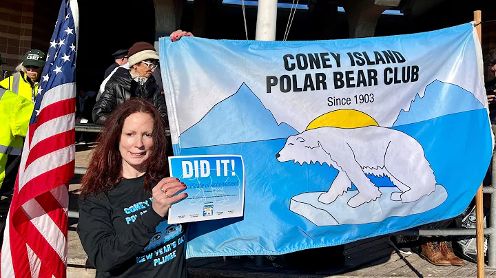 Watch the New Year’s Day 2023 Polar Bear Plunge of Noelle Clancy @ConeyIsland  Brooklyn, NYC