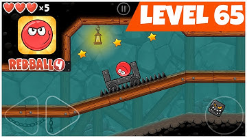 Red Ball 4 - Level 65 Walkthrough - Level 65 Into The Caves