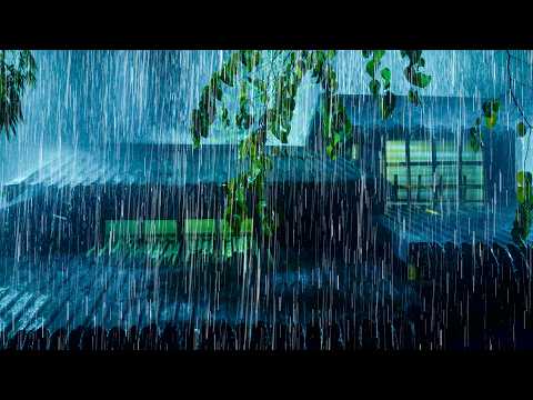 (NO ADS) Overcome Sleepless Nights With Heavy Rain & Thunderclaps On The Tin Roof