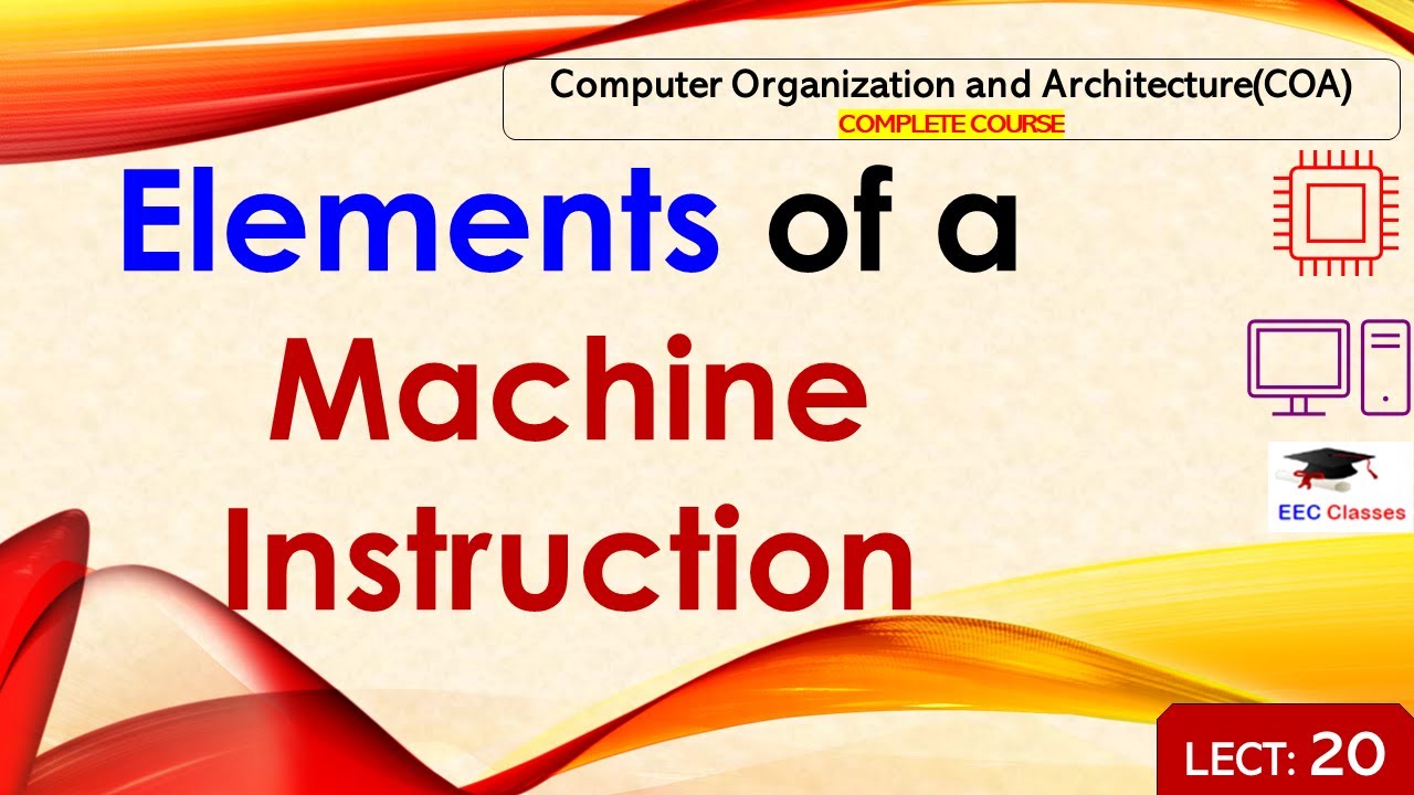 L20: Elements of a Machine Instruction | Computer Organization ...