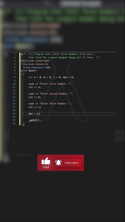 29-cpp-largest-number-among-three-numbers-algorithm-largest