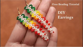 Easy DIY Earring | How to make jewelry | Beading tutorial. Handmade Jewelry | Tutorial for beginners
