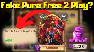 Best "FAKE"😡 Pure Free 2 Play Account | Castle Clash screenshot 5