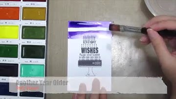 Unity Stamp Quick Tip -  Pearlescent Painted Stripes