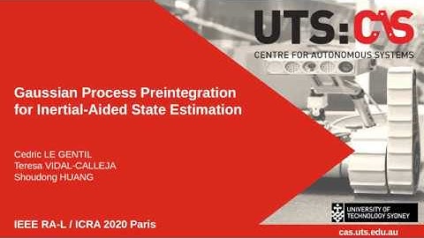 RA-L - ICRA 2020: Gaussian Process Preintegration