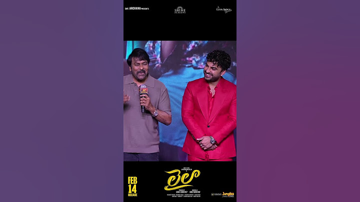 Chiranjeevi on Vishwaksen Talent | Laila | VishwakSen | Akanksha | Ram Narayan | #YTShorts