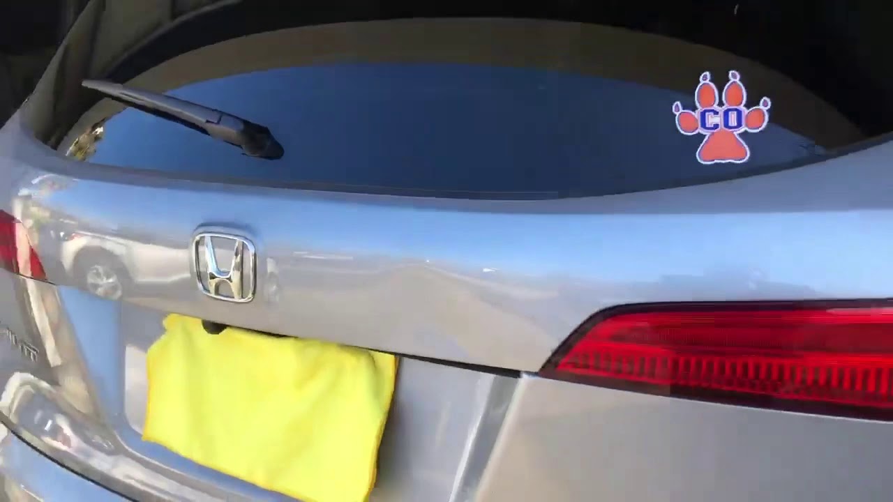 Honda Pilot tailgate dent repair before and after Elk Grove, Ca - YouTube