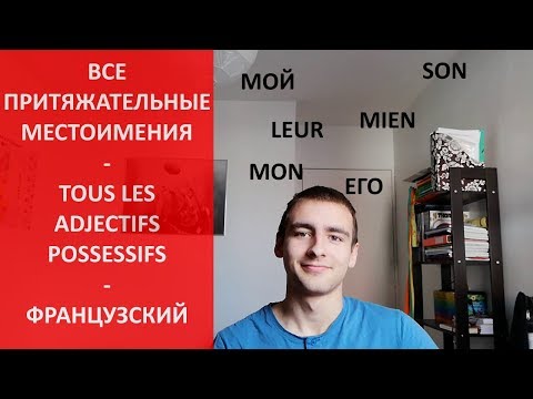 Притяжательные местоимения - les adjectifs possessifs