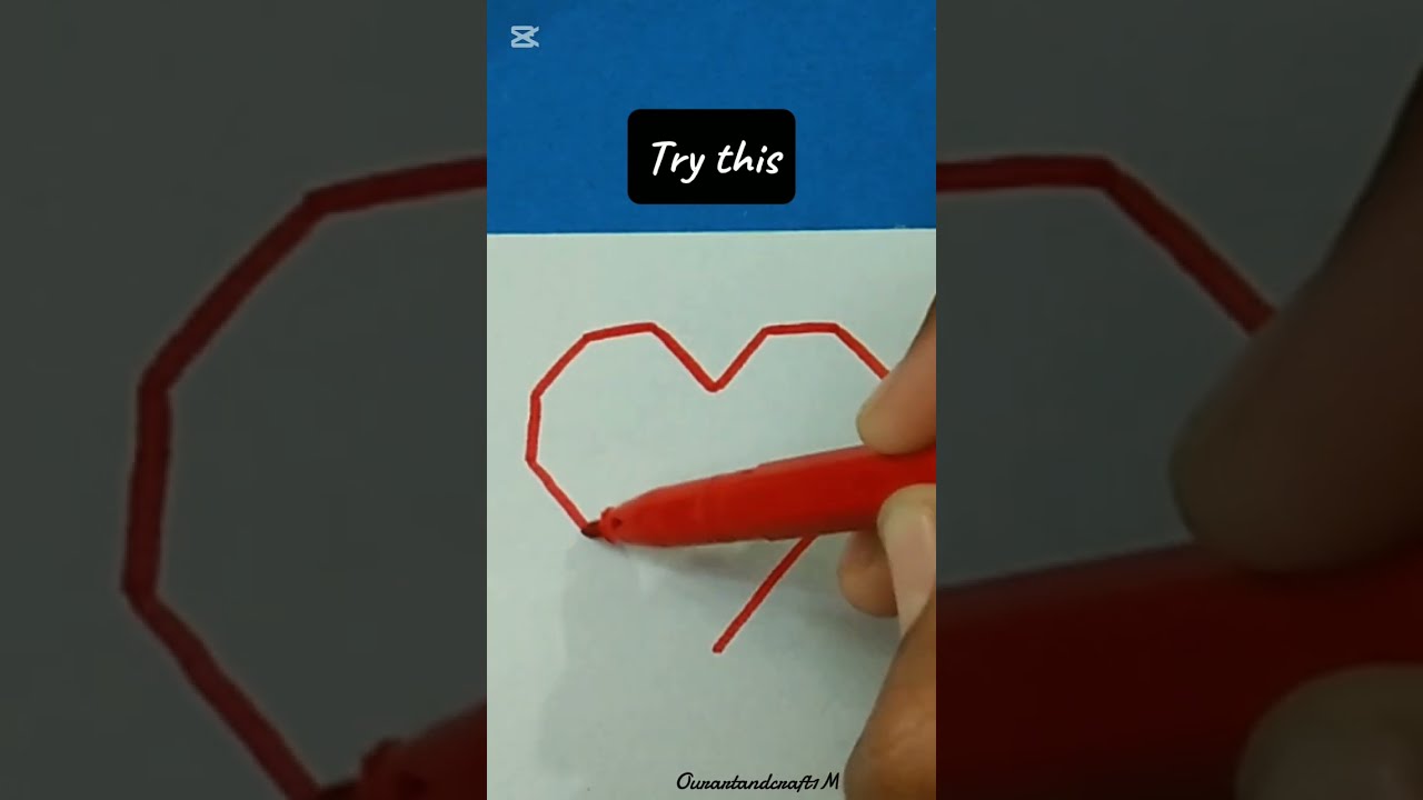 I Bet 99 Of You Draw Heart Like This Ourartandcraft1m Art Foryou Viralvideo Condsty