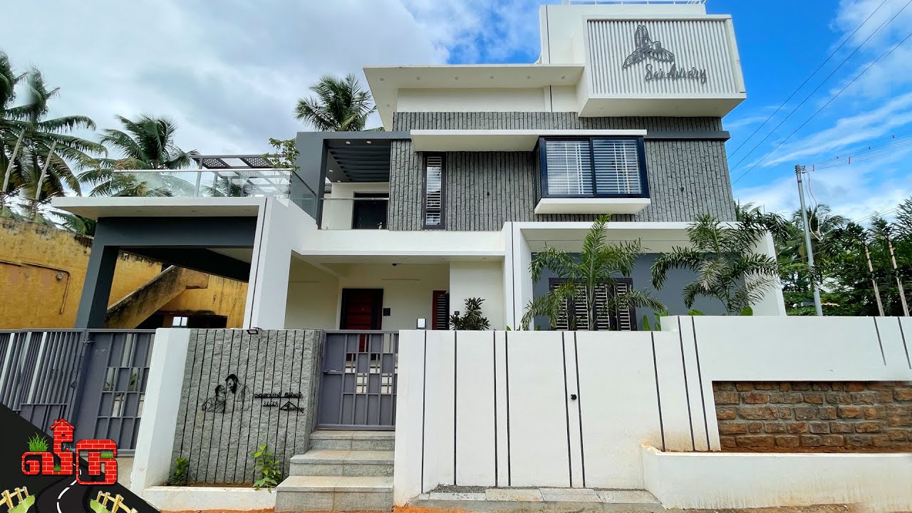 WOW😍 இப்படி ஒரு வீடா!!3413Sqftல் Luxury 4BHK House | Courtyard with Modular Kitchen | Veedu 491
