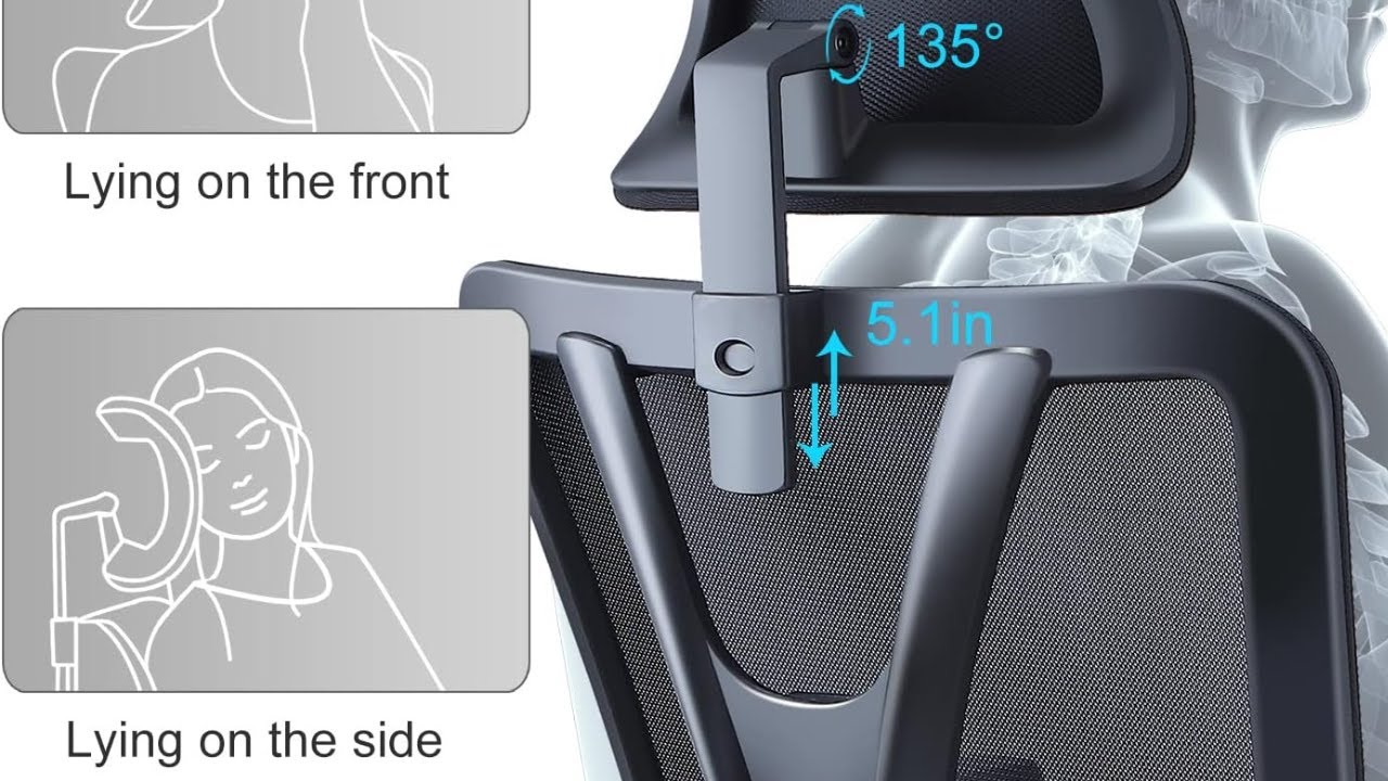 Ticova Ergonomic Office Chair High Back Desk Chair with Adjustable