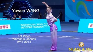 Yawen WANG, 1st Place, Women's Jianshu,  IWIT 2024 #wushu #jianshu #kungfu#martial arts #IWIT