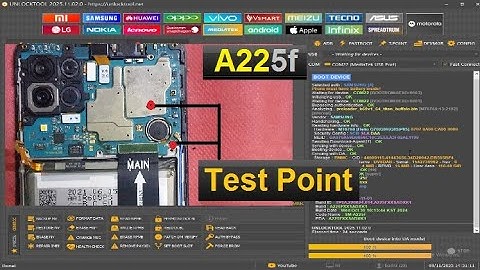 samsung galaxy A22 frp bypass with unlock tool (test point)
