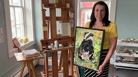 Fine Art Collage: "Mr. Badger" by Katherine Horst ...