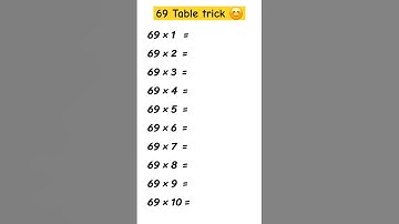 69 table trick 😊