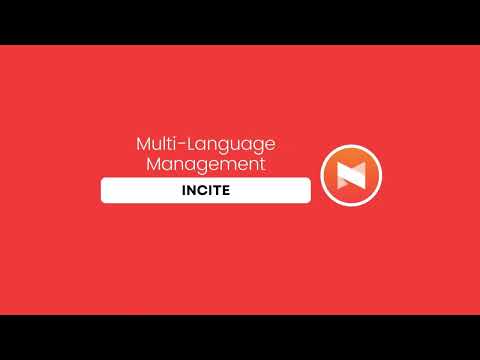 Multi-Language Management - Admin Panel | Incite