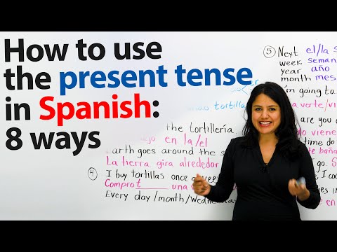 ہسپانوی فعل اور زمانہ سیکھیں: موجودہ دور