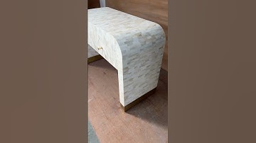 The Waterfall Full Bone Inlay Console Table