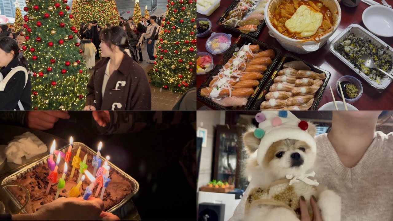 이주일 브이로그 13 (크리스마스,망년회,새해)