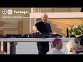    father guilherme plays as dj to wake up the people  jmj  pope francis in portugal  2023 