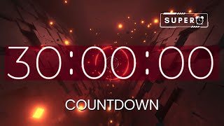 Super Countdown Timer  for [ 30:00 MINUTES ]⏰ +  'Rhythmic Drum & Bass Musik' #timer #countdown