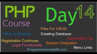 PHP day 14 What To Develop