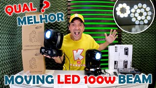 COMPARISON OF MOVING HEAD BEAM 100W LED WITH PRISM! WHICH IS BETTER