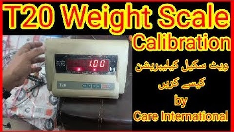 T20 Weight Scale Calibration Guide | Step-by-Step Tutorial | Easy Solution