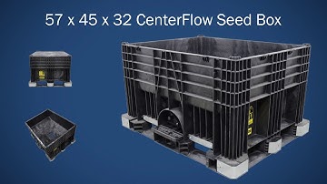 Buckhorn Hopper Bottom CenterFlow Seed Box 57 x 45 x 32