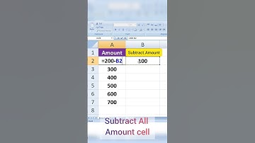 Subtract Advance Method 🔥Paste Special 🔥Excel Advance🔥#excel @Computerinsambalpuri