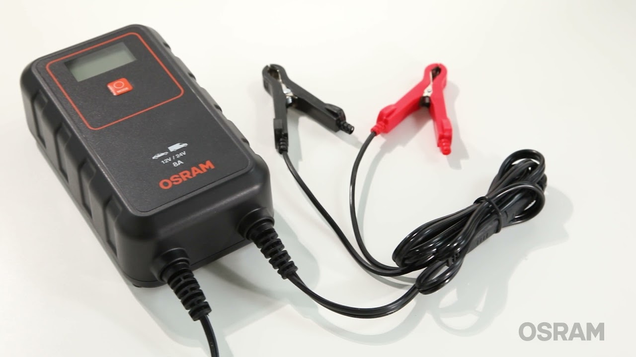 Charge Batterie Et Mainteneur pour Voiture Osram 908 8A Avec Câbles de  Poche 12V