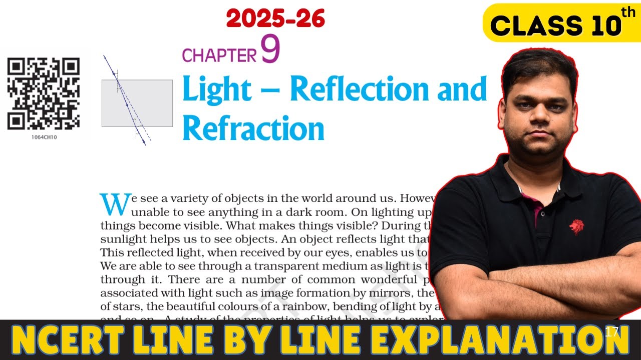 Light : 10 Science Chapter 9 | 2025-26 Session | Full Chapter - YouTube