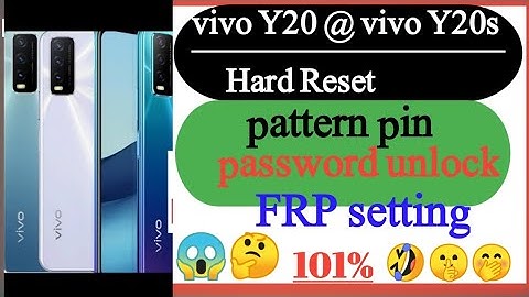Vivo Y20 Pattern Unlock Without PC | Vivo Y20 Hard Reset |Vivo Y20s| FRP Bypass||#shorts #hardreset
