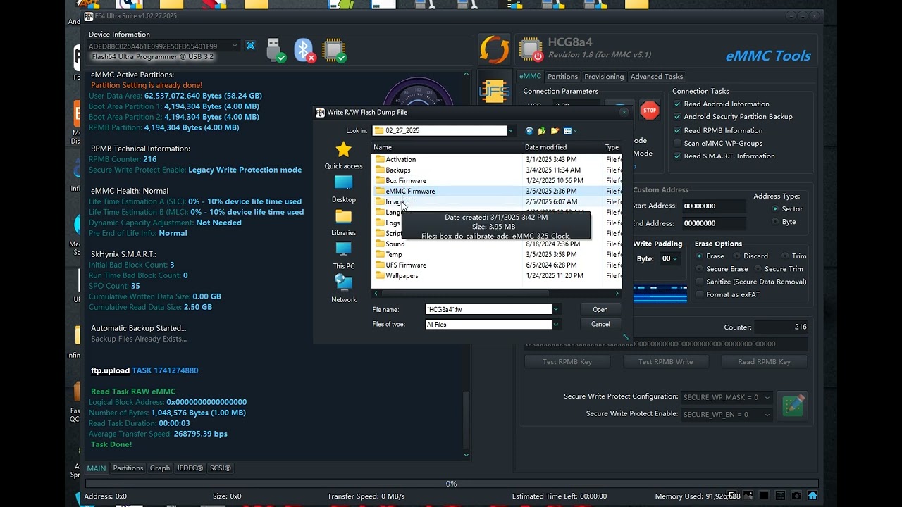 SKhynix RPMB KEY READ BY F64 ULTRA BOX