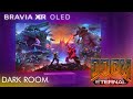 DARK ROOM OLED GAMING DOOM ETERNAL 🌙 LOOKS BLOODY INSANE Sony A95L 77" QD-OLED PC