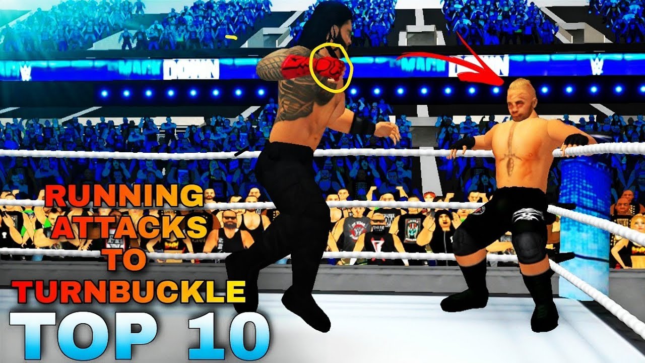 Running Attack TOP 10 RUNNING ATTACKS MOVES TO THE STANDING OPPONENT ON TURNBUCKLE ...